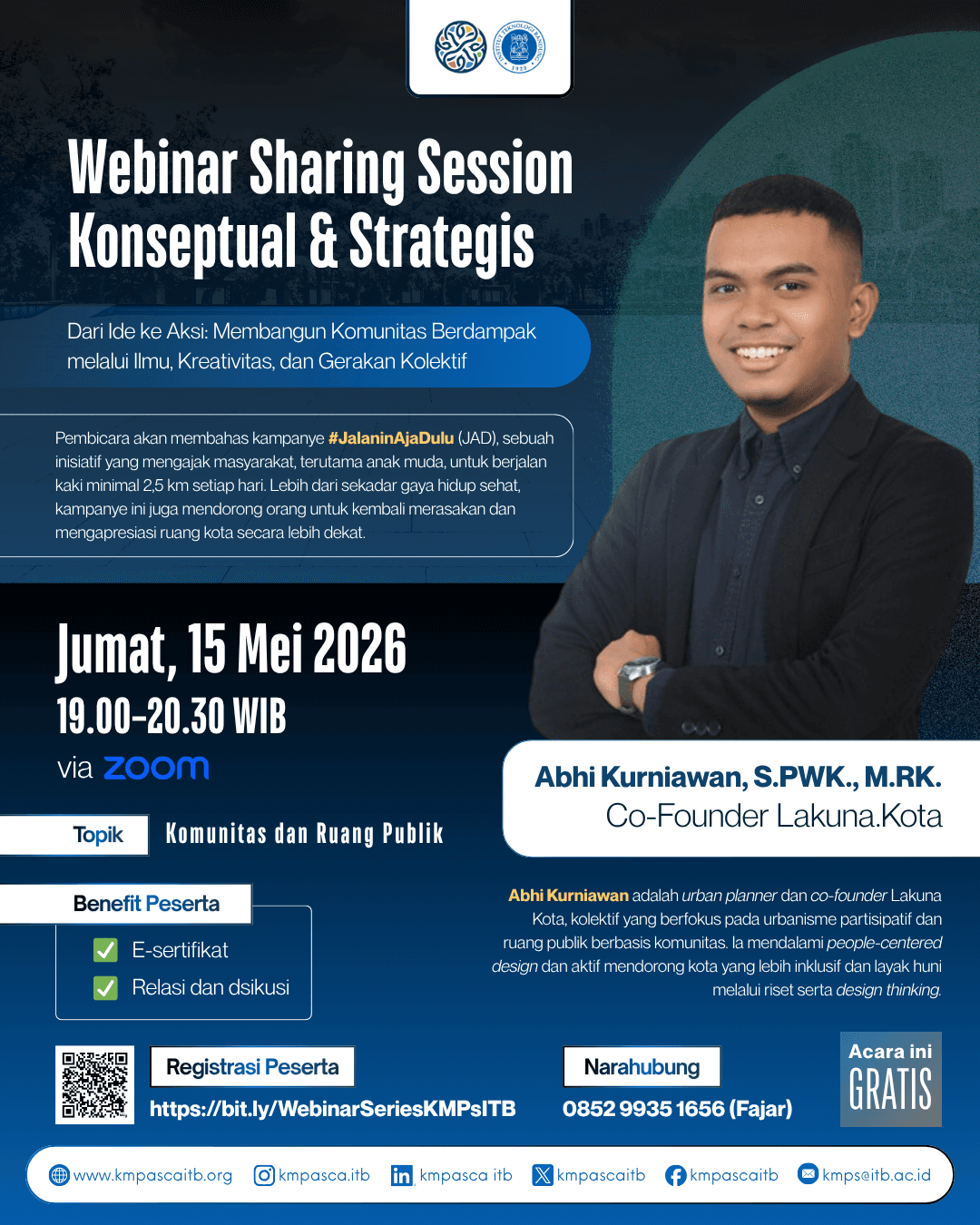 [Webinar Sharing Session Konseputal & Strategis] Dari Ide ke Aksi: Membangun Komunitas Berdampak melalui Ilmu, Kreativitas, dan Gerakan Kolektif